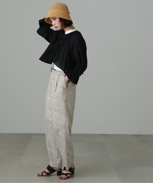 FREE'S MART（フリーズマート）の「◆ダブルリボンボレロブラウス（シャツ/ブラウス・レディース・グリーン/オレンジ/ブラック/ホワイト・FREE）」の9枚目の写真