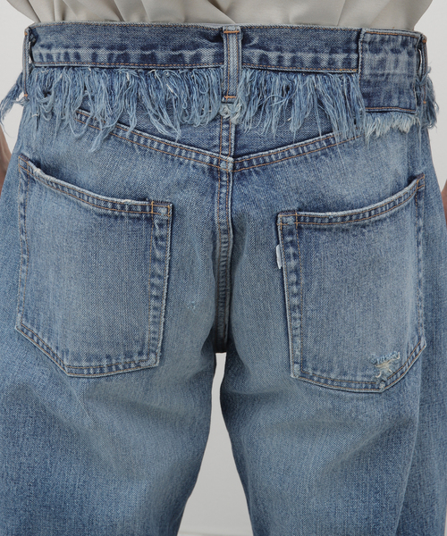 FILL THE BILL(フィルザビル)の「【FILL THE BILL/ フィルザビル】WAIST FRINGE 5POCKET JEANS(デニムパンツ・メンズ・ネイビー・1/2/3)」の7枚目の写真