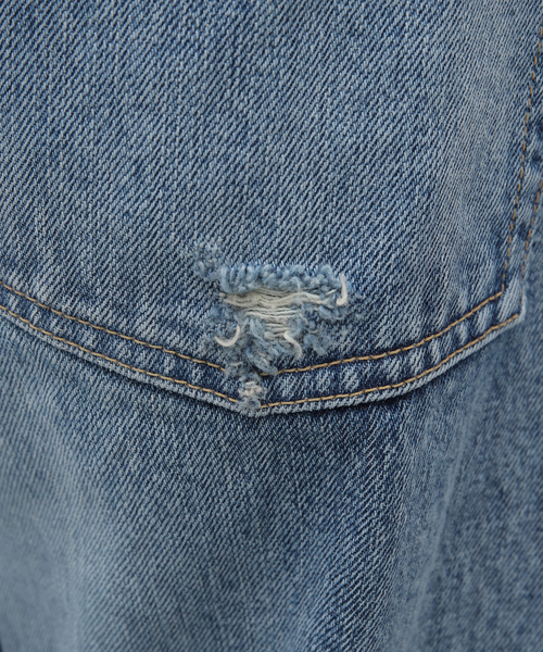 FILL THE BILL(フィルザビル)の「【FILL THE BILL/ フィルザビル】WAIST FRINGE 5POCKET JEANS(デニムパンツ・メンズ・ネイビー・1/2/3)」の10枚目の写真