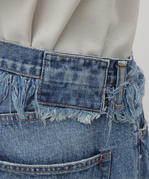 FILL THE BILL(フィルザビル)の「【FILL THE BILL/ フィルザビル】WAIST FRINGE 5POCKET JEANS(デニムパンツ・メンズ・ネイビー・1/2/3)」の11枚目の写真