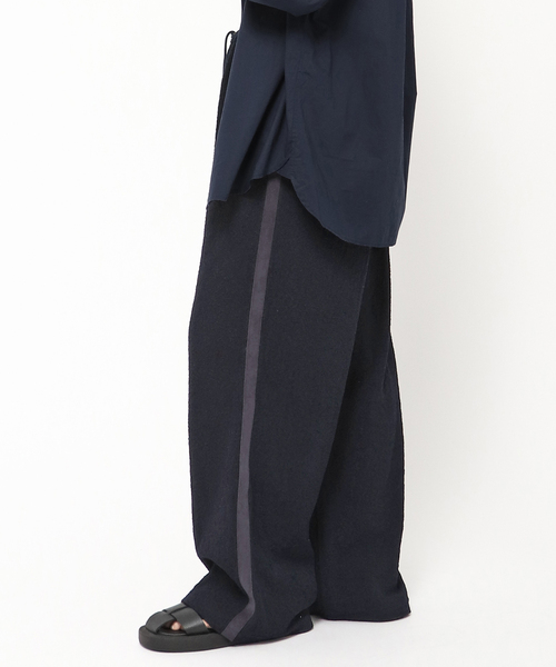 【新品未使用】Walenode ペーパーブークレニットパンツ walenode / ウェルノード 】ペーパーブークレニットパンツ