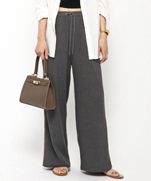 【walenode / ウェルノード 】ペーパーブークレニットパンツ