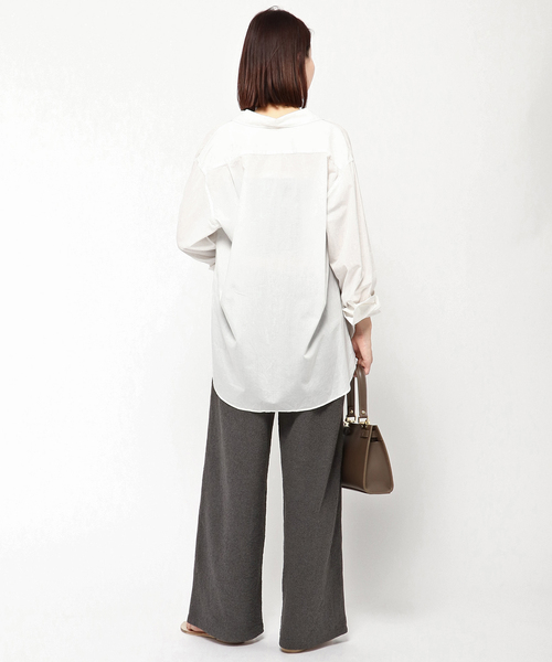 walenode（ウェルノード）の「【walenode / ウェルノード 】ペーパーブークレニットパンツ（その他パンツ・レディース・チャコールグレー/ネイビー・FREE）」の12枚目の写真