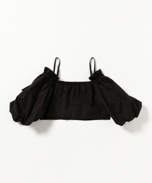 Ray BEAMS(レイビームス)の「Ray BEAMS / オフショル パフ スリーブ ビスチェ(シャツ/ブラウス・レディース・ホワイト/ブラック/ライトブルー・0/1)」の6枚目の写真