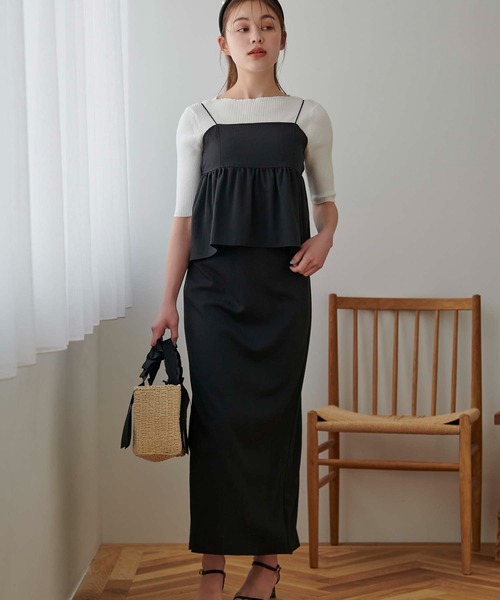 Edit Sheen(エディットシーン)の「グログランリボンハンドルボックスかごバッグ(かごバッグ・レディース・ベージュ・FREE)」の12枚目の写真