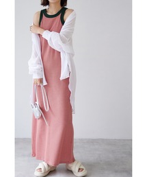 【ZOZO限定】カップ付きアメスリサーマルワンピース