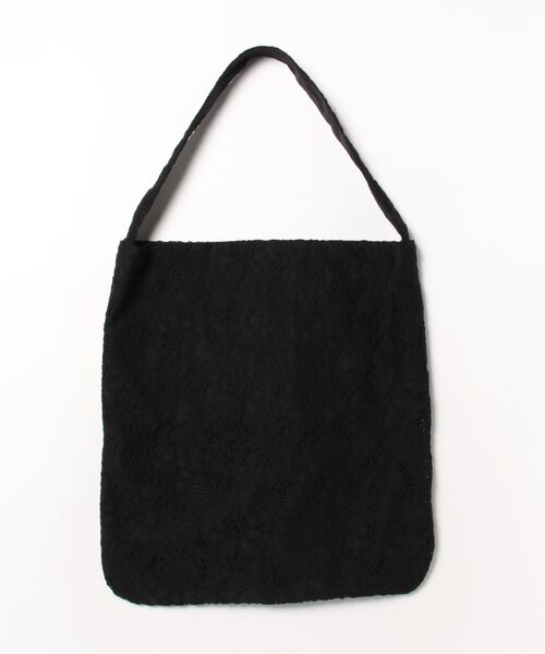 H.A.K（ハク）の「ラッセルレースフリルトートバッグ（トートバッグ・レディース・ブラック/グリーン・FREE）」の6枚目の写真