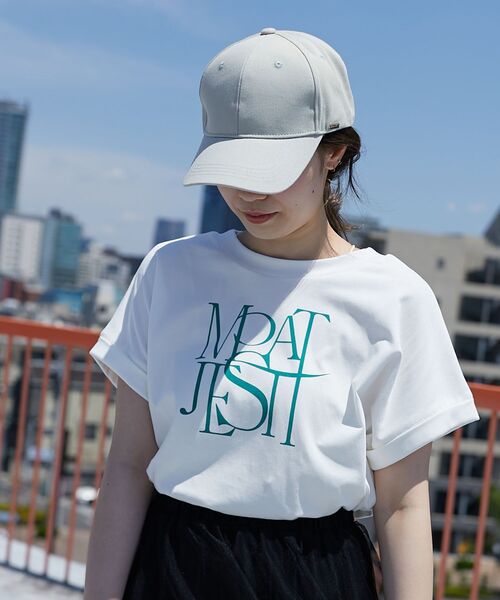 MAJESTIC LEGON(マジェスティックレゴン)の「アレンジスリーブカラーロゴTee(Tシャツ/カットソー・レディース・グリーン系その他/レッド系その他2/イエロー系その他・MEDIUM)」の15枚目の写真