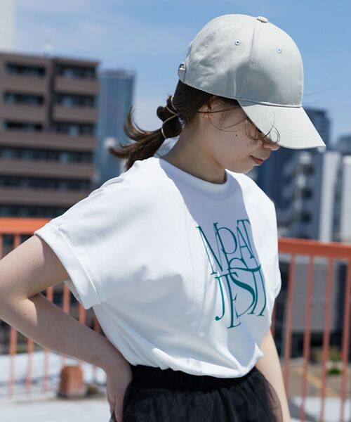 MAJESTIC LEGON(マジェスティックレゴン)の「アレンジスリーブカラーロゴTee(Tシャツ/カットソー・レディース・グリーン系その他/レッド系その他2/イエロー系その他・MEDIUM)」の16枚目の写真