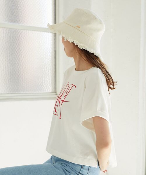 MAJESTIC LEGON(マジェスティックレゴン)の「アレンジスリーブカラーロゴTee(Tシャツ/カットソー・レディース・グリーン系その他/レッド系その他2/イエロー系その他・MEDIUM)」の22枚目の写真