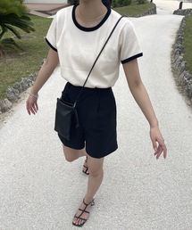 fake waffle bi color t shirt