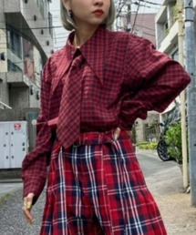 Candy Stripper | PRETEND CHECK シャツ(シャツ/ブラウス)