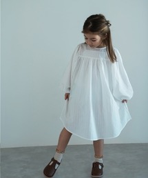 riziere | ドビー柄バルーンスリーブワンピース(ワンピース)