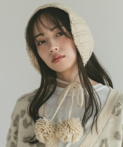 ポンポンニットイヤーマフ/ボア（イヤーマフ）｜VANNIE U