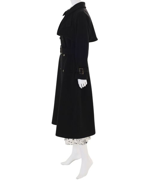 MERCURYDUO（マーキュリーデュオ）の「ウールトレンチコート（トレンチコート・レディース・ベージュ/ブラック・SMALL/MEDIUM）」の15枚目の写真