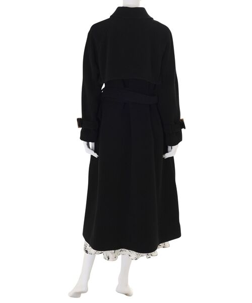 MERCURYDUO（マーキュリーデュオ）の「ウールトレンチコート（トレンチコート・レディース・ベージュ/ブラック・SMALL/MEDIUM）」の16枚目の写真