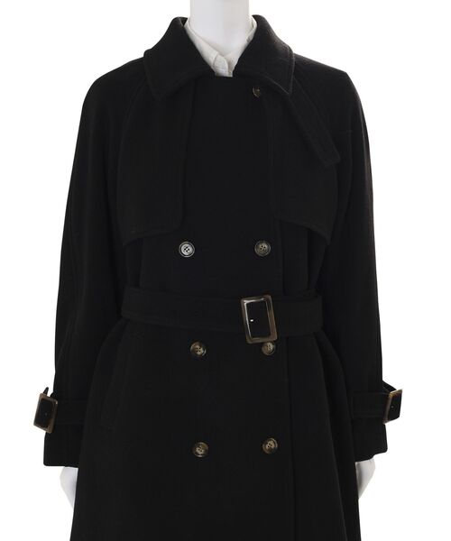 MERCURYDUO（マーキュリーデュオ）の「ウールトレンチコート（トレンチコート・レディース・ベージュ/ブラック・SMALL/MEDIUM）」の18枚目の写真