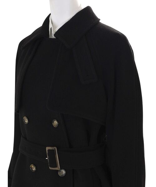 MERCURYDUO（マーキュリーデュオ）の「ウールトレンチコート（トレンチコート・レディース・ベージュ/ブラック・SMALL/MEDIUM）」の20枚目の写真