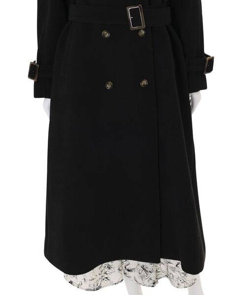 MERCURYDUO（マーキュリーデュオ）の「ウールトレンチコート（トレンチコート・レディース・ベージュ/ブラック・SMALL/MEDIUM）」の22枚目の写真