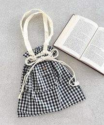 【apres jour×ARIAZ】チェック柄巾着ショルダートートバッグ