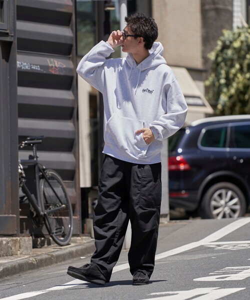 BEN DAVIS（ベンデイビス）の「BEN DAVIS/ベン デイヴィス 別注 DICE AND BALL/スウェットパーカー/スウェットフーディー/ユニセックス/裏起毛(限定展開)（パーカー・メンズ・サックスブルー/オフホワイト/ライトグレー/ブラック・LARGE/MEDIUM/X-LARGE）」の7枚目の写真