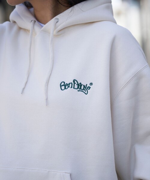 BEN DAVIS（ベンデイビス）の「BEN DAVIS/ベン デイヴィス 別注 DICE AND BALL/スウェットパーカー/スウェットフーディー/ユニセックス/裏起毛(限定展開)（パーカー・メンズ・サックスブルー/オフホワイト/ライトグレー/ブラック・LARGE/MEDIUM/X-LARGE）」の22枚目の写真