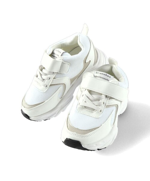 BRANSHES(ブランシェス)の「オリジナルスニーカー(スニーカー・キッズ・ブラック/オフホワイト・15.0cm/16.0cm/17.0cm/18.0cm/19.0cm/20.0cm/21.0cm)」の4枚目の写真