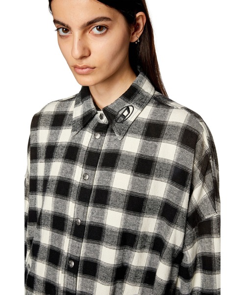 DIESEL（ディーゼル）の「レディース ワンピース シャツ チェック柄