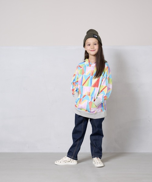 HOGAN RANCH WEAR（ホーガンランチウエア）の「ソウガラパーカー（80～130cm）（パーカー・キッズ・ブラック/マルチ/オフホワイト・130/90/120/110/80/95/100）」の10枚目の写真