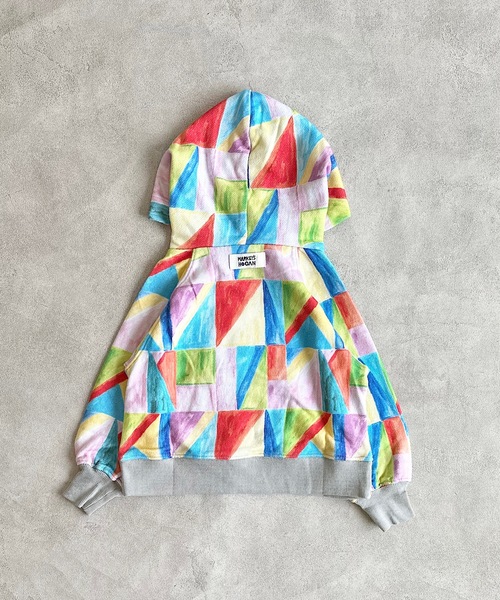 HOGAN RANCH WEAR（ホーガンランチウエア）の「ソウガラパーカー（80～130cm）（パーカー・キッズ・ブラック/マルチ/オフホワイト・130/90/120/110/80/95/100）」の5枚目の写真