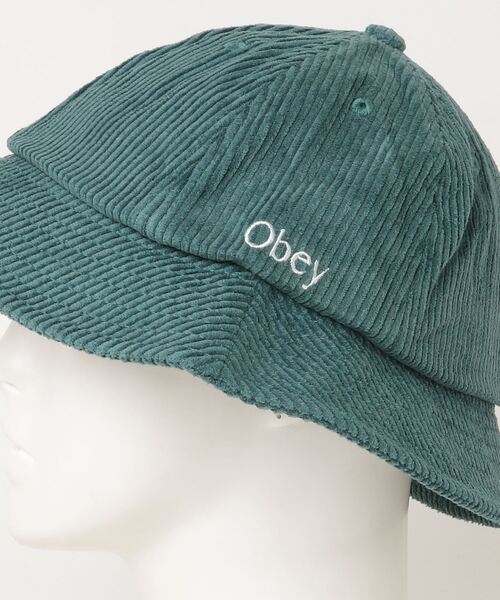OBEY(オベイ)の「【OBEY】CHERISH CORD BUCKET HAT(ハット・メンズ・ダークグリーン/ブラック・0/S)」の4枚目の写真