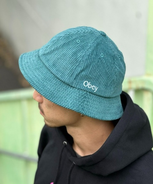 OBEY(オベイ)の「【OBEY】CHERISH CORD BUCKET HAT(ハット・メンズ・ダークグリーン/ブラック・0/S)」の2枚目の写真