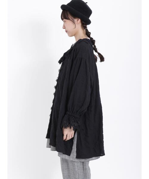 Samansa Mos2(サマンサ モスモス)の「レースはおりチュニックブラウス(チュニック・レディース・ベージュ/ブラック/オリーブ・F)」の21枚目の写真