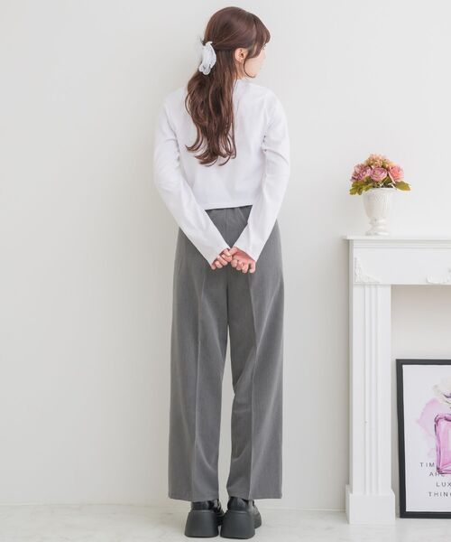 ems excite（エムズエキサイト）の「リボンポケットPT（その他パンツ・レディース・ブラウン系その他2/ボルドー/ライトグレー・FREE）」の6枚目の写真