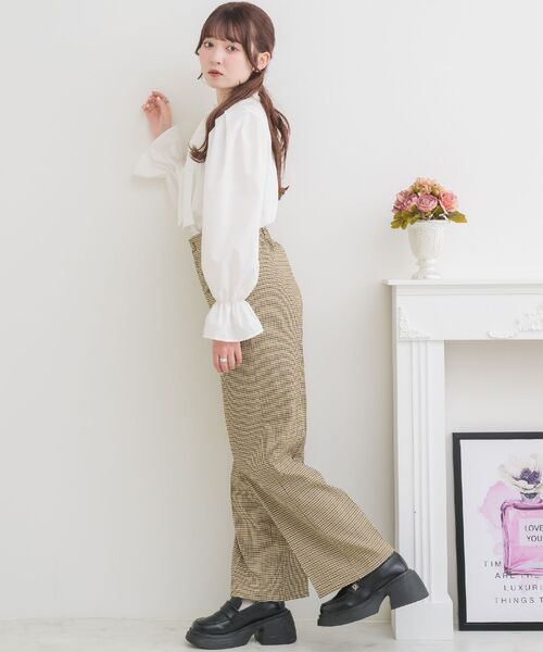 ems excite（エムズエキサイト）の「リボンポケットPT（その他パンツ・レディース・ブラウン系その他2/ボルドー/ライトグレー・FREE）」の20枚目の写真