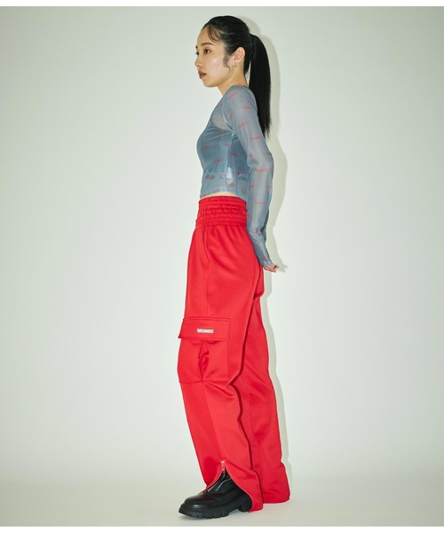 ANLIBERTY ANAP（アンリバティアナップ）の「ダブルウエストトラックパンツ（その他パンツ・レディース・ブルー/ブラック/レッド・FREE）」の7枚目の写真
