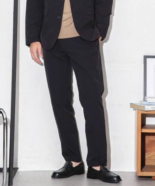 NANO universe（ナノユニバース）の「ダブルクロスストレッチスラックス（スラックス・メンズ・ブラック/ネイビー/モカ・M/S/L）」の4枚目の写真