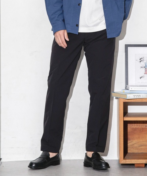 NANO universe（ナノユニバース）の「ダブルクロスストレッチスラックス（スラックス・メンズ・ブラック/ネイビー/モカ・M/S/L）」の5枚目の写真