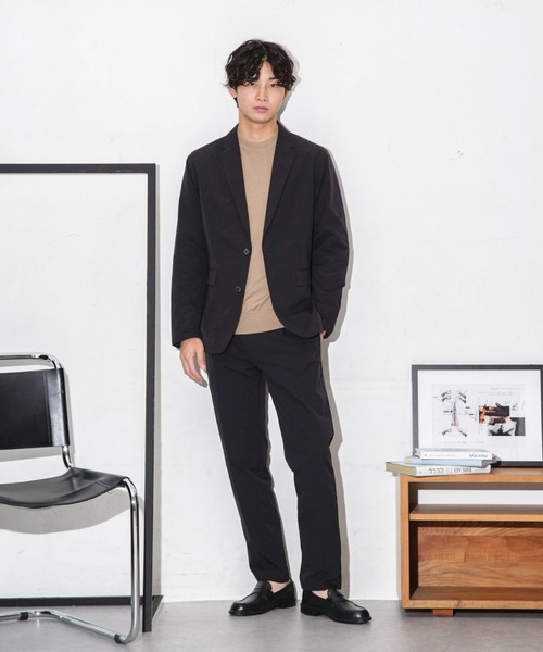 NANO universe（ナノユニバース）の「ダブルクロスストレッチスラックス（スラックス・メンズ・ブラック/ネイビー/モカ・M/S/L）」の8枚目の写真