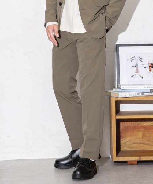 NANO universe（ナノユニバース）の「ダブルクロスストレッチスラックス（スラックス・メンズ・ブラック/ネイビー/モカ・M/S/L）」の12枚目の写真