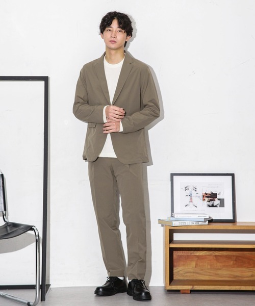 NANO universe（ナノユニバース）の「ダブルクロスストレッチスラックス（スラックス・メンズ・ブラック/ネイビー/モカ・M/S/L）」の13枚目の写真