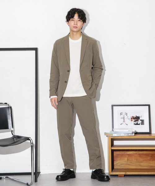 NANO universe（ナノユニバース）の「ダブルクロスストレッチスラックス（スラックス・メンズ・ブラック/ネイビー/モカ・M/S/L）」の14枚目の写真