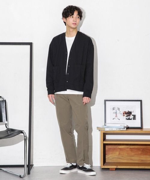 NANO universe（ナノユニバース）の「ダブルクロスストレッチスラックス（スラックス・メンズ・ブラック/ネイビー/モカ・M/S/L）」の17枚目の写真