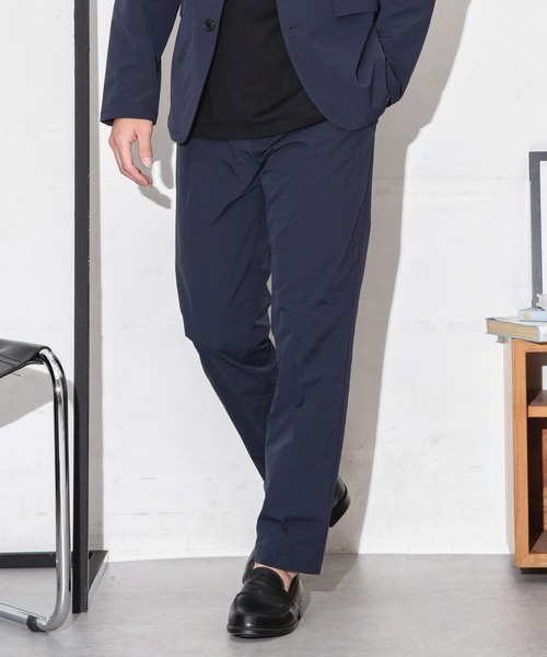 NANO universe（ナノユニバース）の「ダブルクロスストレッチスラックス（スラックス・メンズ・ブラック/ネイビー/モカ・M/S/L）」の19枚目の写真