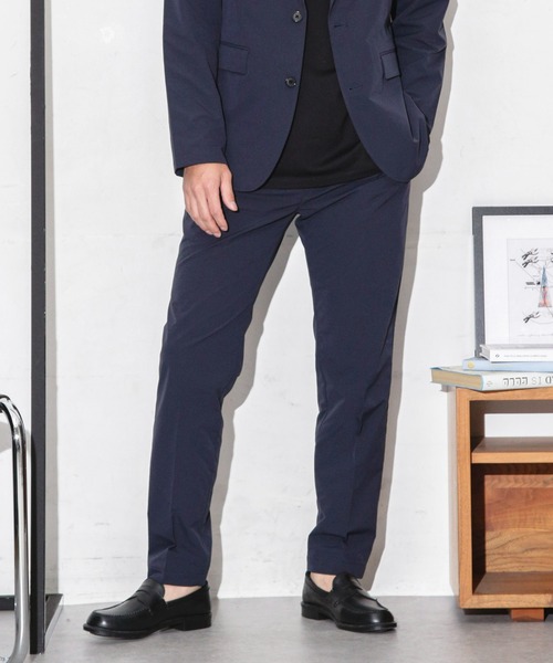 NANO universe（ナノユニバース）の「ダブルクロスストレッチスラックス（スラックス・メンズ・ブラック/ネイビー/モカ・M/S/L）」の20枚目の写真