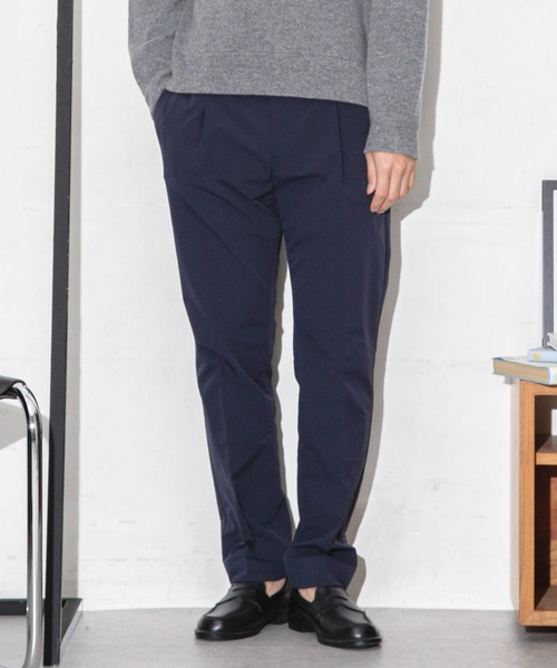 NANO universe（ナノユニバース）の「ダブルクロスストレッチスラックス（スラックス・メンズ・ブラック/ネイビー/モカ・M/S/L）」の21枚目の写真