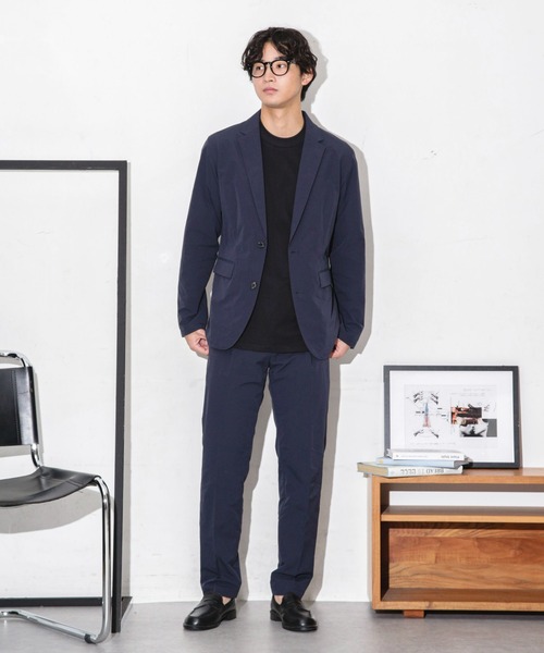 NANO universe（ナノユニバース）の「ダブルクロスストレッチスラックス（スラックス・メンズ・ブラック/ネイビー/モカ・M/S/L）」の22枚目の写真