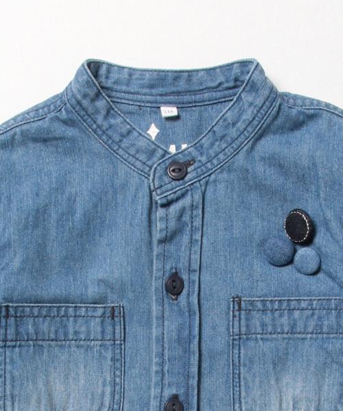 B:MING by BEAMS(ビーミングバイビームス)の「<VERY 9月号掲載>ビーミング by ビームス / バンドカラーシャツ(シャツ/ブラウス・キッズ・ブルー・140/110/100/130/120/90)」の15枚目の写真