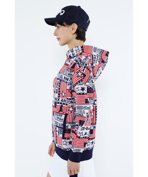 PING（ピン）の「【PING APPAREL】Starry三色旗柄ジャガードニット