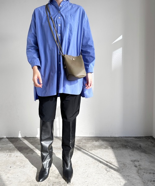 AT CREATION（アットクリエイション）の「EM:軽量160g アイリスショルダー（ショルダーバッグ・レディース・ベージュ/ブラック/サックスブルー/アイボリー/カーキ・FREE）」の9枚目の写真